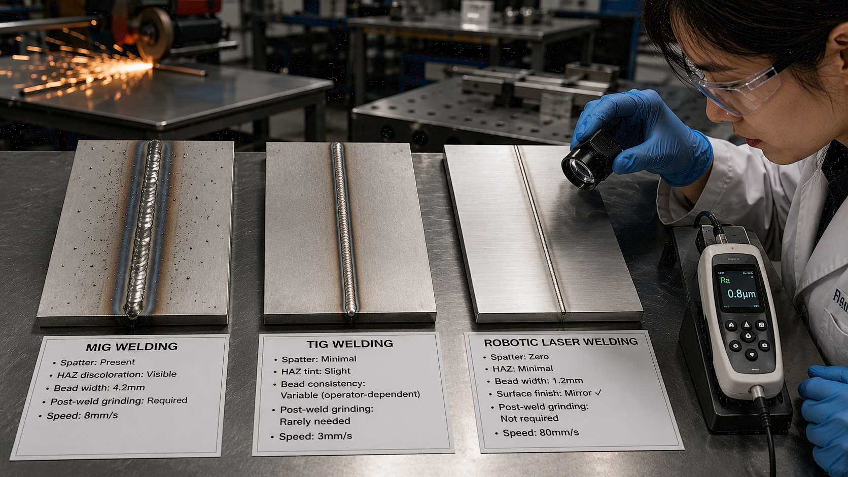 Soldadura l&aacute;ser rob&oacute;tica, MIG y TIG: la comparaci&oacute;n completa de m&eacute;todos de soldadura para fabricantes